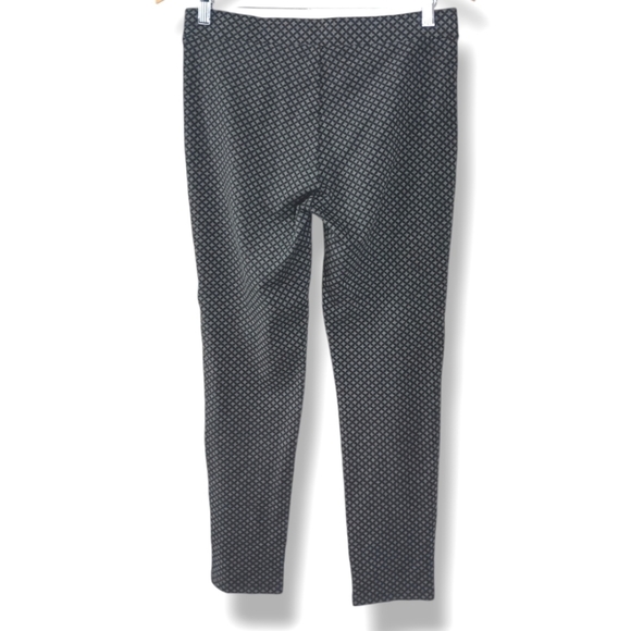 NYDJ Diamond Print Pull On Skinny Pant in Black/Gray Combo 🖤🩶 Size 8 Petite - Picture 3 of 7